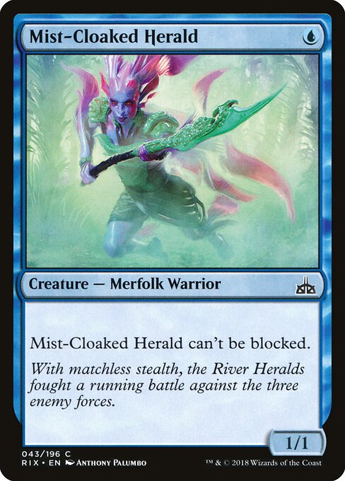 Rivals of Ixalan - 43 - Mist-Cloaked Herald - Common
