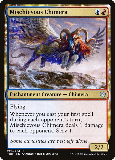 Theros Beyond Death - 223 - Mischievous Chimera - Uncommon