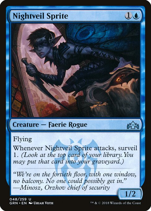 Guilds of Ravnica - 48 - Nightveil Sprite - Uncommon