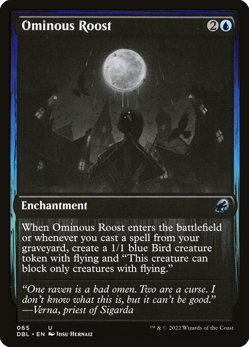 Innistrad: Double Feature - 65 - Ominous Roost - Uncommon