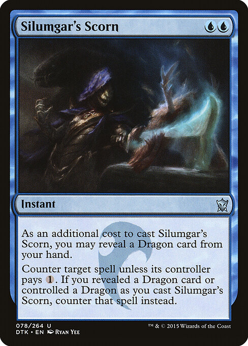 Dragons of Tarkir - 78 - Silumgar's Scorn - Uncommon