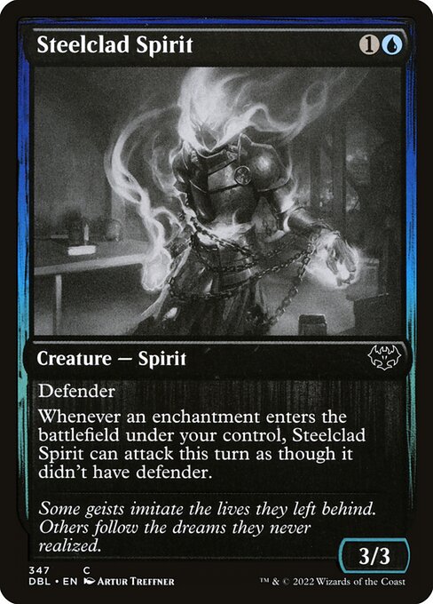 Innistrad: Double Feature - 347 - Steelclad Spirit - Common