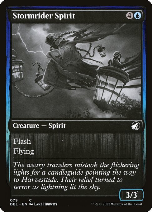 Innistrad: Double Feature - 79 - Stormrider Spirit - Common