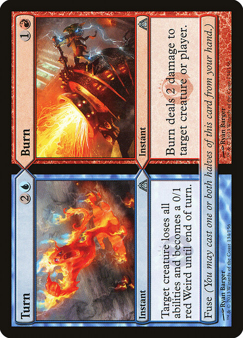 Dragon's Maze - 134 - Turn // Burn - Uncommon
