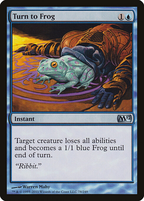 Magic 2012 - 78 - Turn to Frog - Uncommon