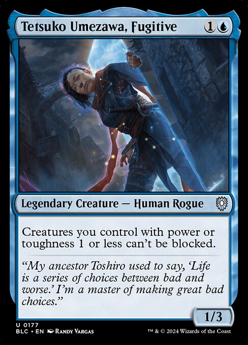 Bloomburrow Commander - 177 - Tetsuko Umezawa, Fugitive - Uncommon