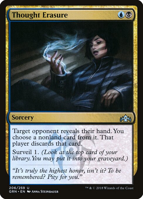 Guilds of Ravnica - 206 - Thought Erasure - Uncommon