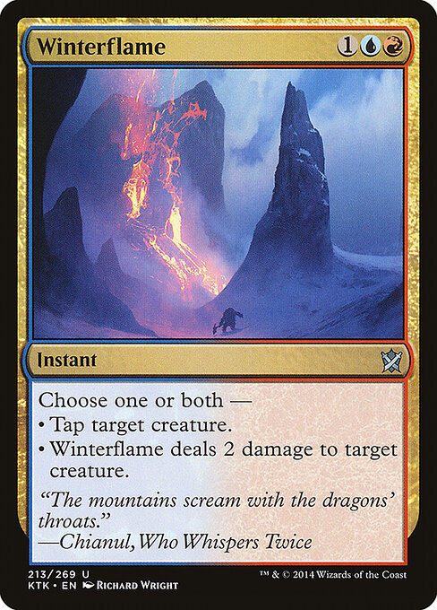 Khans of Tarkir - 213 - Winterflame - Uncommon