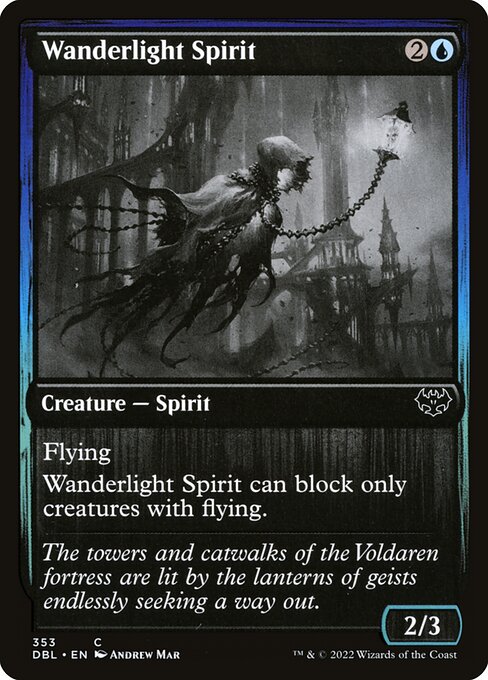 Innistrad: Double Feature - 353 - Wanderlight Spirit - Common