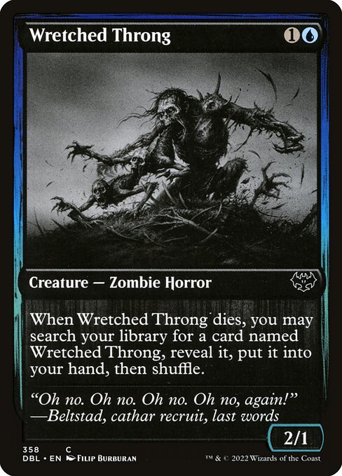 Innistrad: Double Feature - 358 - Wretched Throng - Common