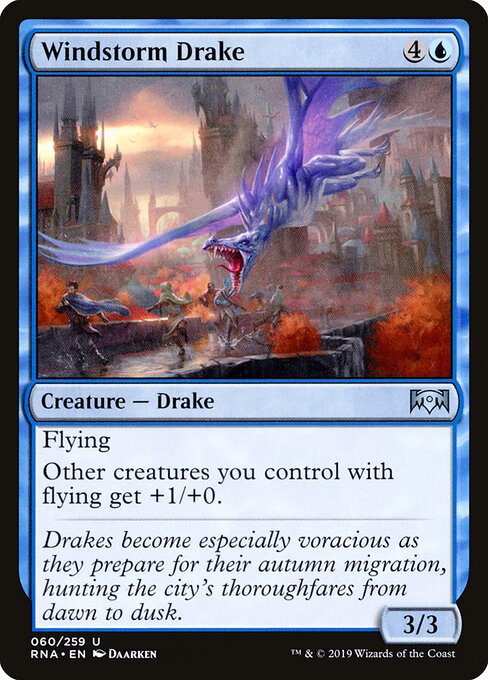 Ravnica Allegiance - 60 - Windstorm Drake - Uncommon