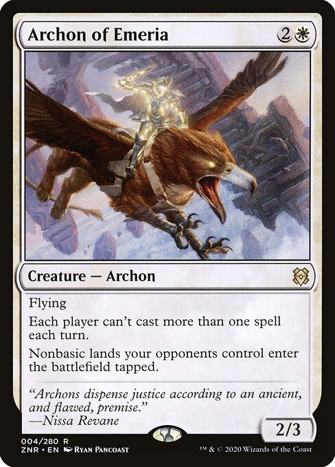Zendikar Rising - 4 - Archon of Emeria - Rare - Foil