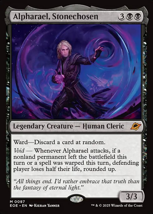Edge of Eternities - 87 - Alpharael, Stonechosen - Mythic - Foil
