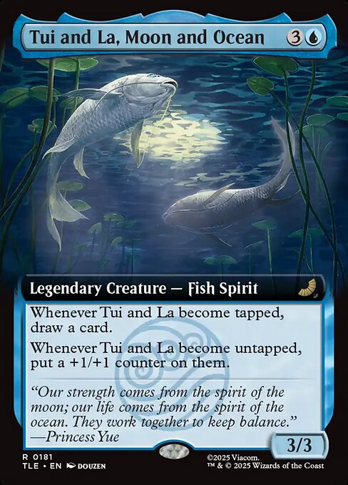 Avatar: The Last Airbender Eternal - 181 - Tui and La, Moon and Ocean - Rare - Extended Art Foil