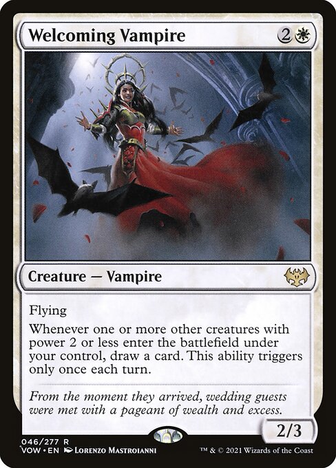 Innistrad: Crimson Vow - 46 - Welcoming Vampire - Rare - Foil