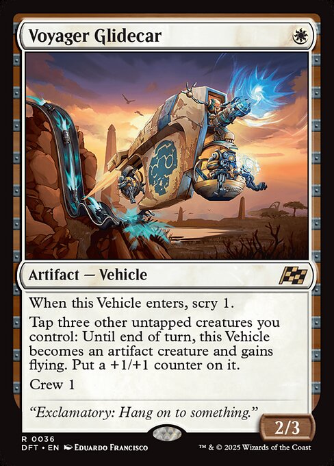 Aetherdrift - 36 - Voyager Glidecar - Rare - Foil