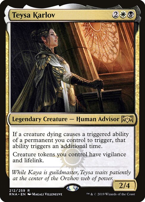 Ravnica Allegiance Promos - 212p - Teysa Karlov - Rare - Foil