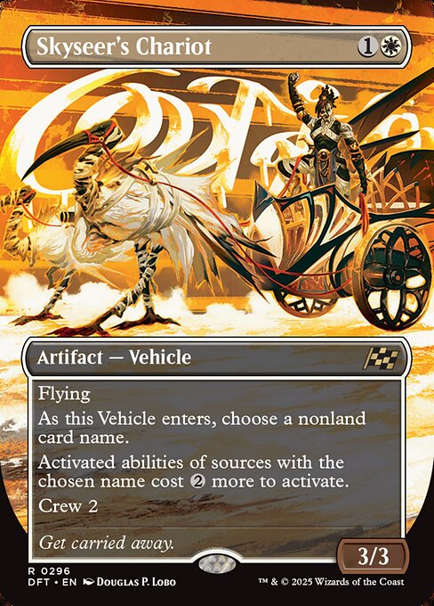 Aetherdrift - 296 - Skyseer's Chariot - Rare - Borderless Foil