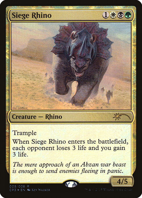 Magic Origins Clash Pack - 5 - Siege Rhino - Rare - Foil