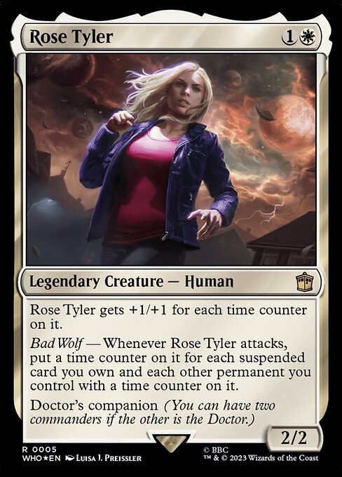 Doctor Who - 5 - Rose Tyler - Rare - Foil