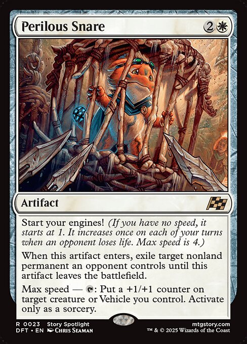 Aetherdrift - 23 - Perilous Snare - Rare - Foil