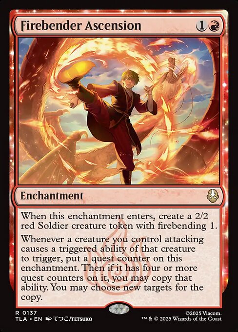 Avatar: The Last Airbender - 137 - Firebender Ascension - Rare - Foil
