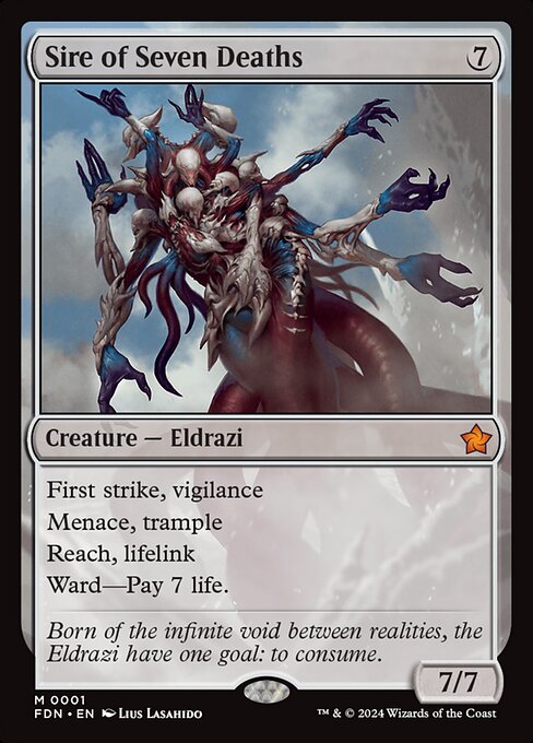 Foundations - 1 - Sire of Seven Deaths - Mythic - Foil