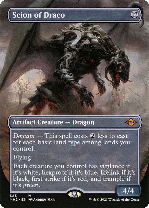 Modern Horizons 2 - 323 - Scion of Draco - Mythic - Borderless Foil
