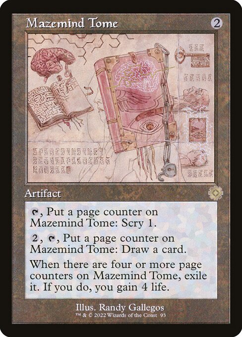 The Brothers' War Retro Artifacts - 93 - Mazemind Tome - Rare - Foil