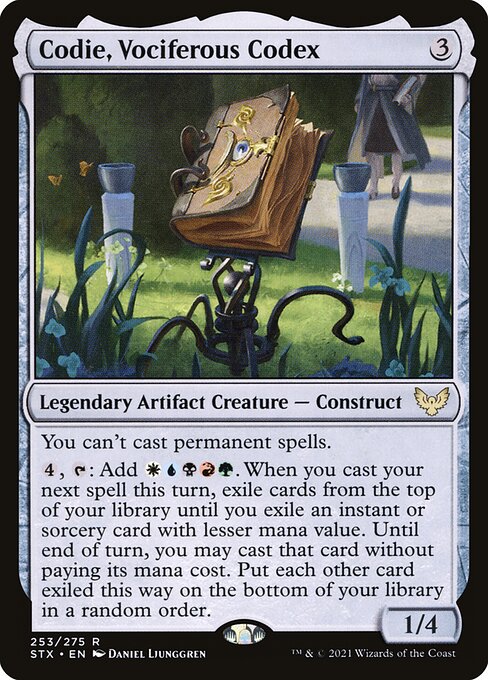 Strixhaven: School of Mages - 253 - Codie, Vociferous Codex - Rare - Foil