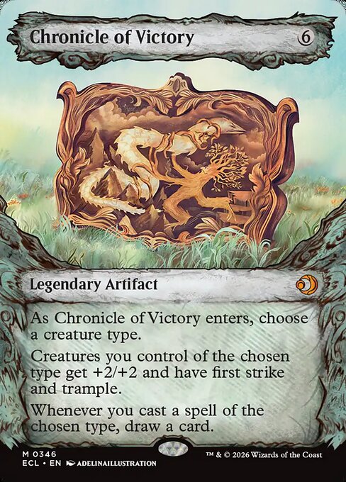 Lorwyn Eclipsed - 346 - Chronicle of Victory - Mythic - Showcase Foil