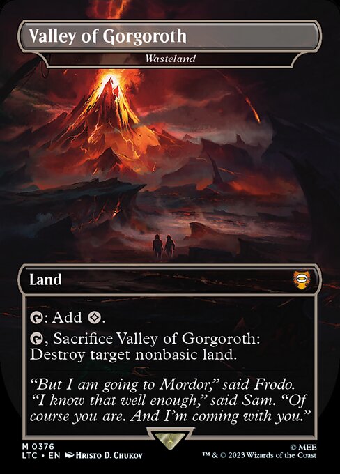 Tales of Middle-earth Commander - 376 - Wasteland - Mythic - Borderless Foil