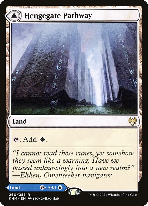 Kaldheim - 260 - Hengegate Pathway // Mistgate Pathway - Rare - Foil