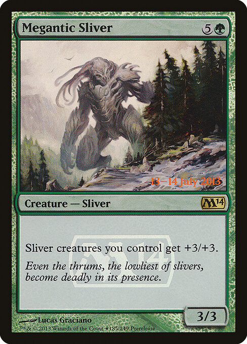 Magic 2014 Promos - 185★ - Megantic Sliver - Rare - Foil