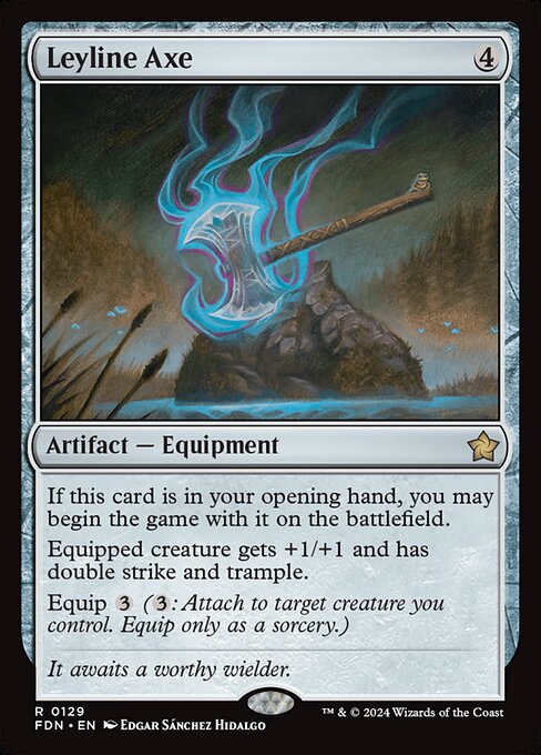 Foundations - 129 - Leyline Axe - Rare - Foil