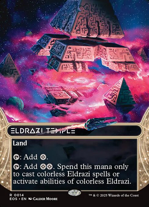 Edge of Eternities: Stellar Sights - 14 - Eldrazi Temple - Rare - Borderless Foil