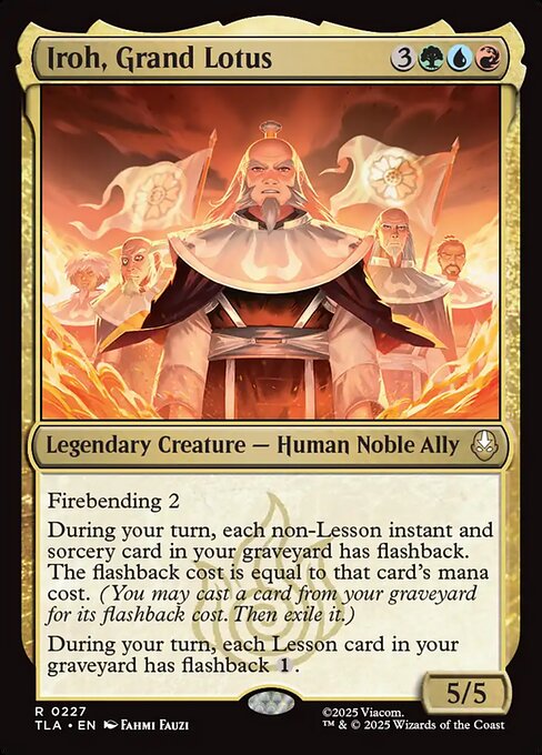 Avatar: The Last Airbender - 227 - Iroh, Grand Lotus - Rare - Foil
