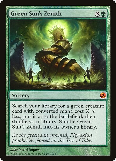 From the Vault: Twenty - 19 - Green Sun's Zenith - Mythic - Foil