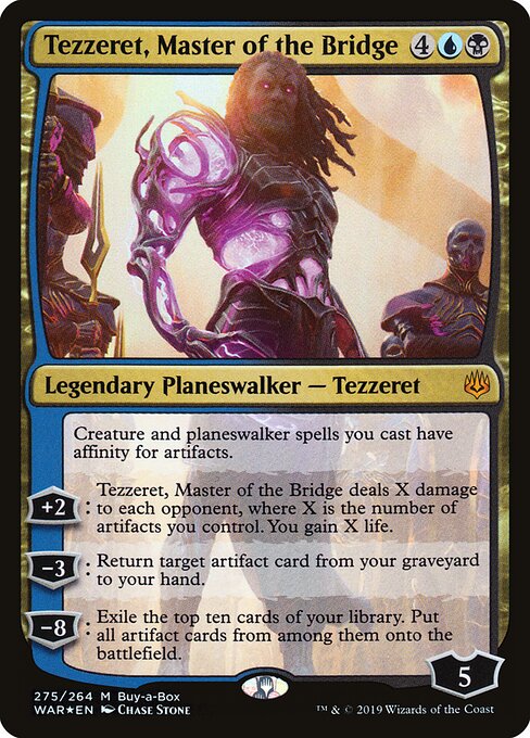 War of the Spark - 275 - Tezzeret, Master of the Bridge - Mythic - Foil