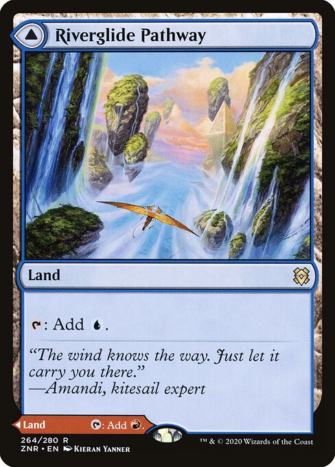 Zendikar Rising - 264 - Riverglide Pathway // Lavaglide Pathway - Rare - Foil