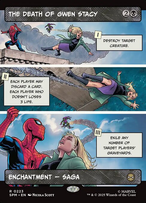 Marvel's Spider-Man - 223 - The Death of Gwen Stacy - Rare - Showcase Foil