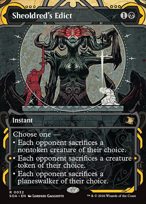 Secrets of Strixhaven Mystical Archive - 32 - Sheoldred's Edict - Rare - Showcase Foil