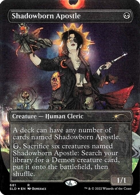 Secret Lair Drop - 681 - Shadowborn Apostle - Rare - Borderless Foil