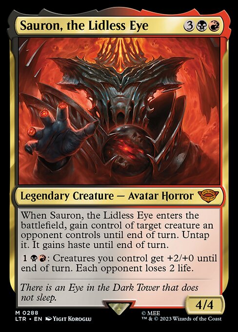 The Lord of the Rings: Tales of Middle-earth - 288 - Sauron, the Lidless Eye - Mythic - Foil