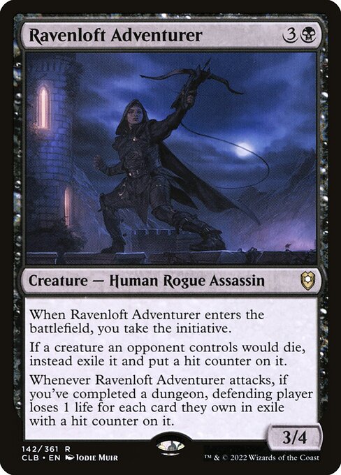 Commander Legends: Battle for Baldur's Gate - 142 - Ravenloft Adventurer - Rare - Foil