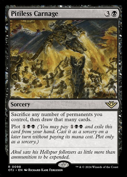 Outlaws of Thunder Junction - 98 - Pitiless Carnage - Rare - Foil