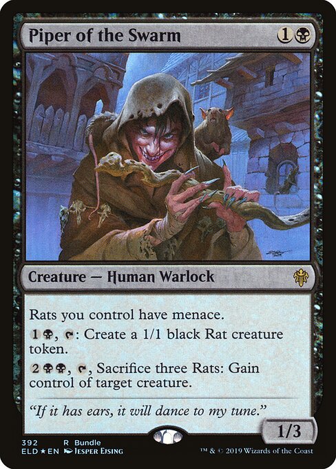 Throne of Eldraine - 392 - Piper of the Swarm - Rare - Foil