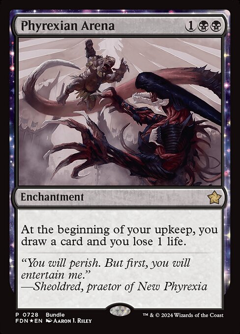 Foundations - 728 - Phyrexian Arena - Rare - Foil