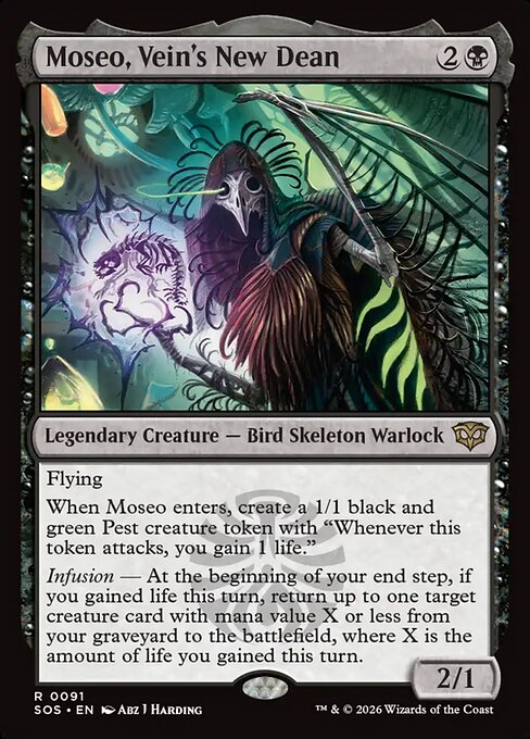Secrets of Strixhaven - 91 - Moseo, Vein's New Dean - Rare - Foil