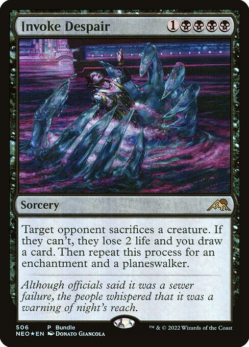 Kamigawa: Neon Dynasty - 506 - Invoke Despair - Rare - Foil